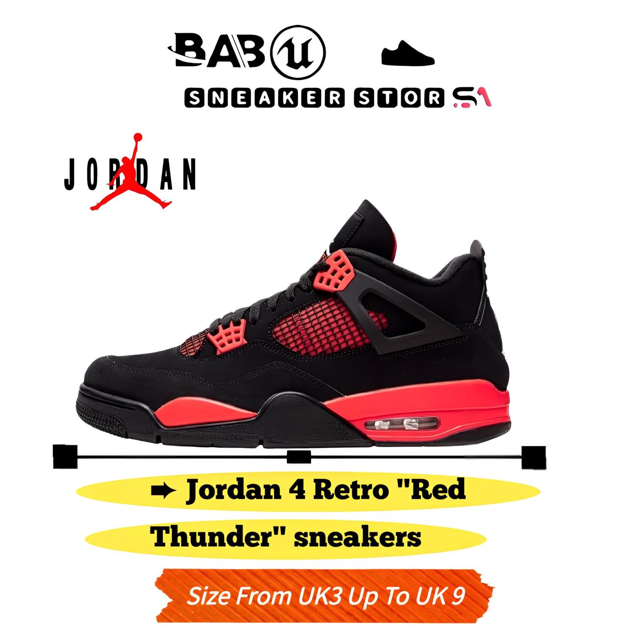 Nike air jordan 4 retro "red thunder"