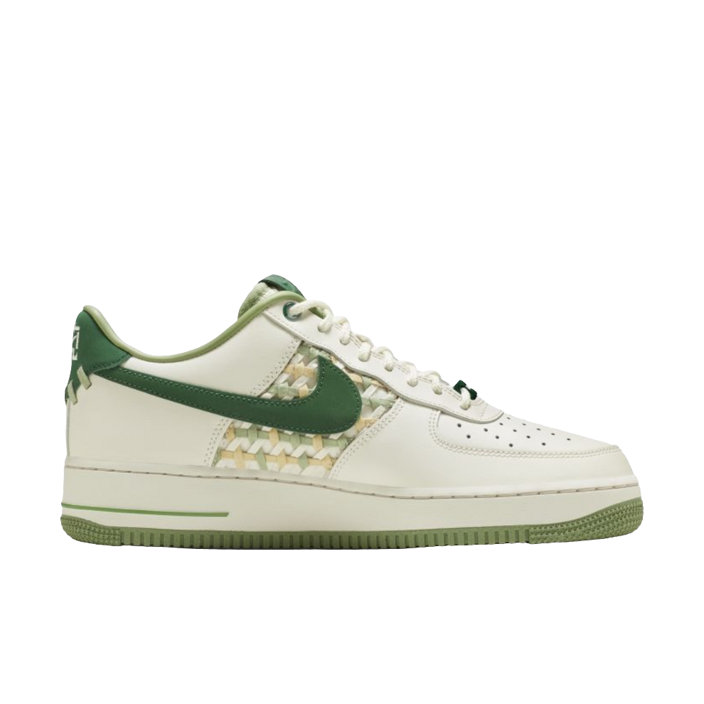 Nike Air Force 1 Low "NAI-KE" Surfaces in Green Weaves