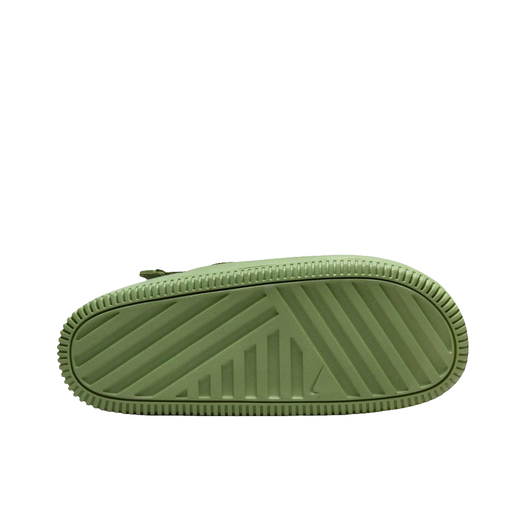 Nike Calm Mule in Oil Green.