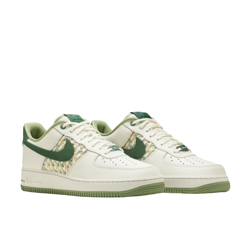 Nike Air Force 1 Low "NAI-KE" Surfaces in Green Weaves
