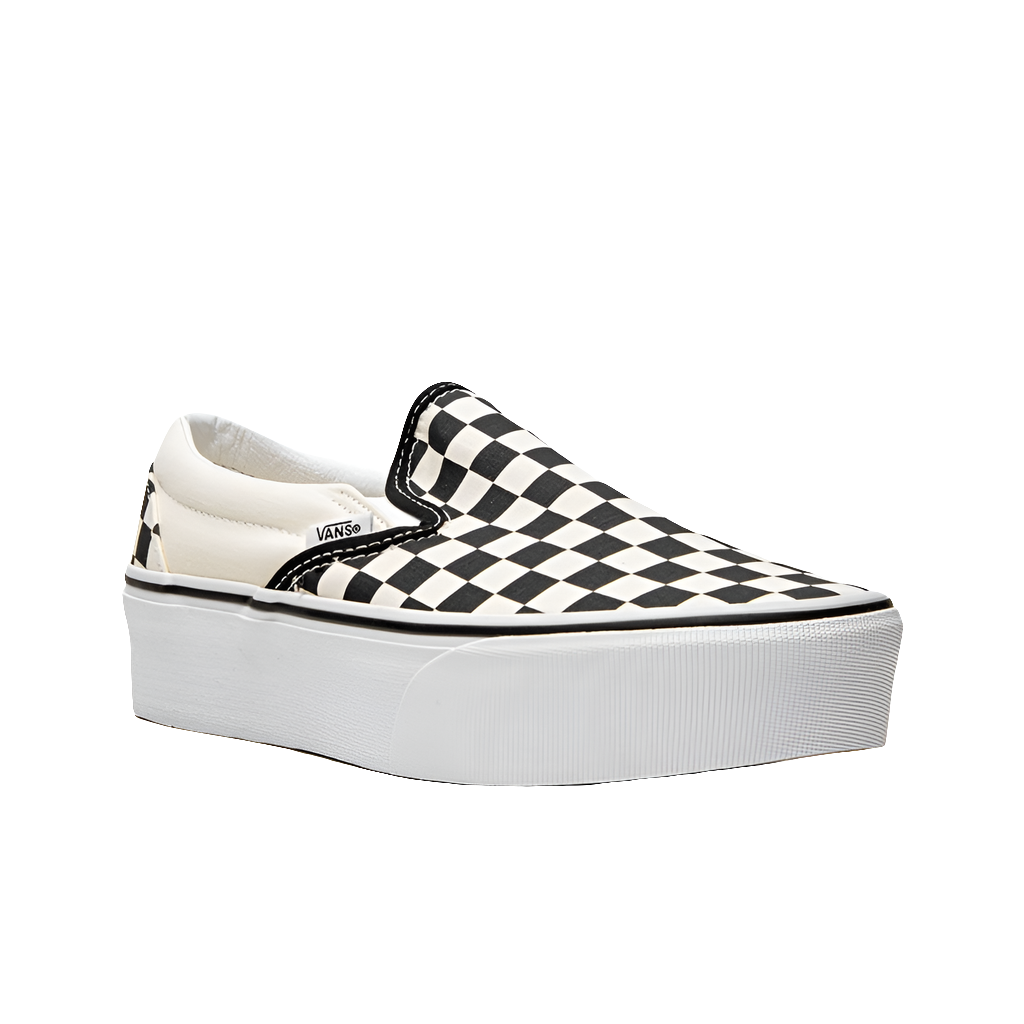 Vans Stackform Checkerboard Slip-Ons