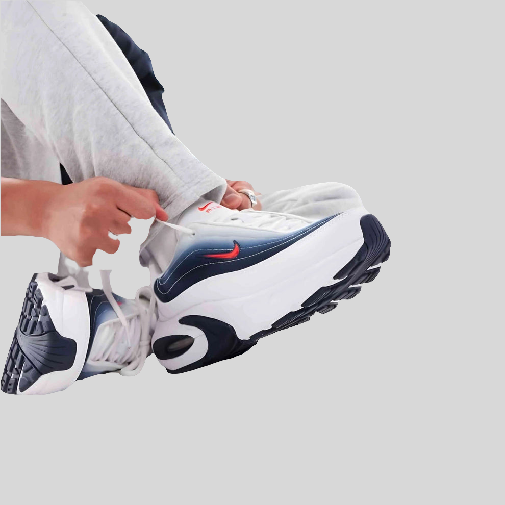 nike air max portal "White/Midnight Navy/Bright Crimson"