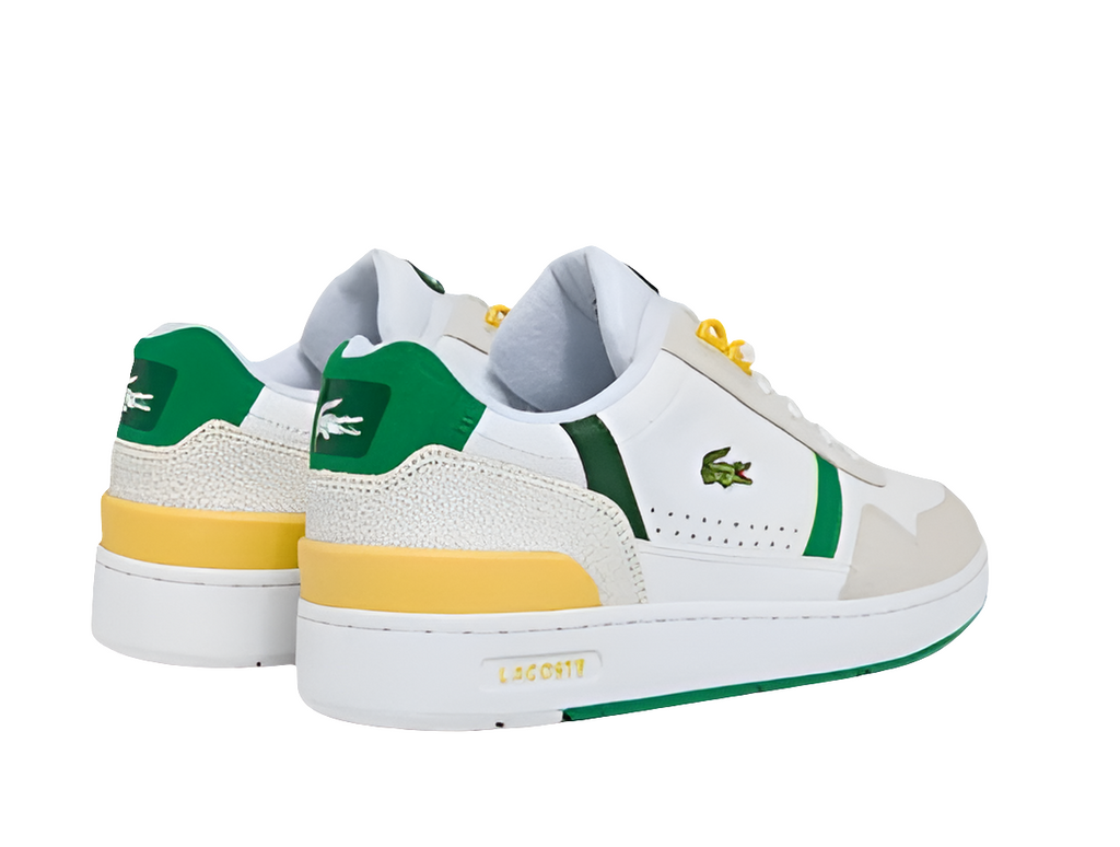 Men's T-Clip Sneakers
"White/green/yellow"