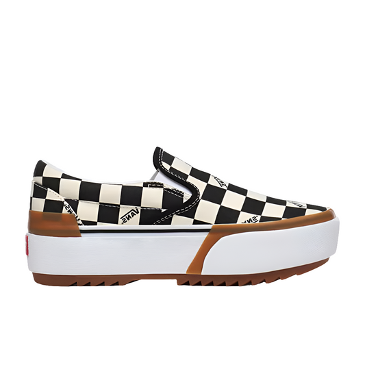 Vans Checkerboard Slip-On Stacked, Multi/True White