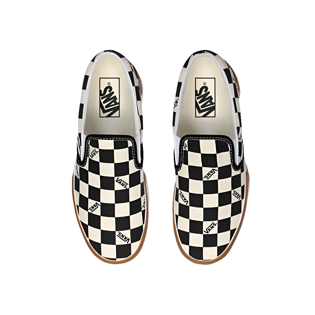 Vans Checkerboard Slip-On Stacked, Multi/True White
