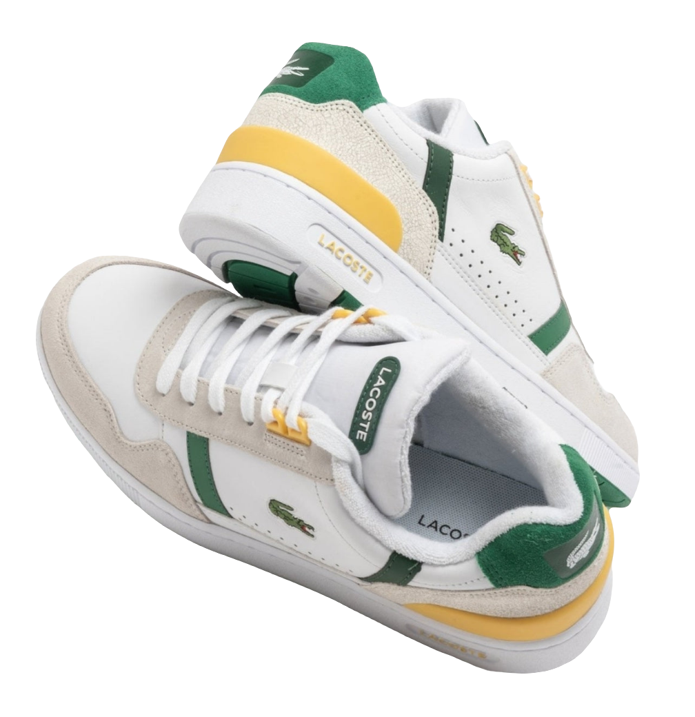Men's T-Clip Sneakers
"White/green/yellow"