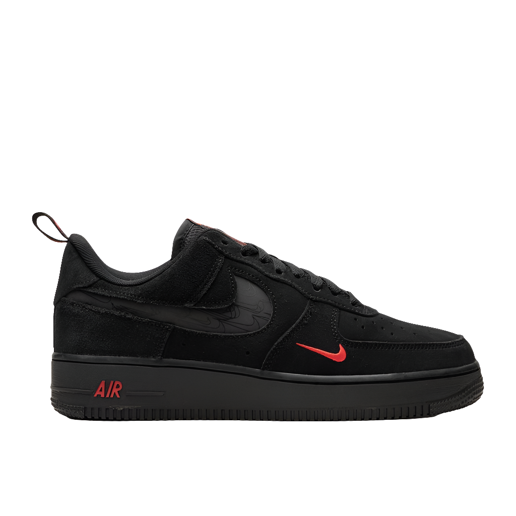 Nike Air Force 1 '07 LV8, Black/Black-Light Crimson