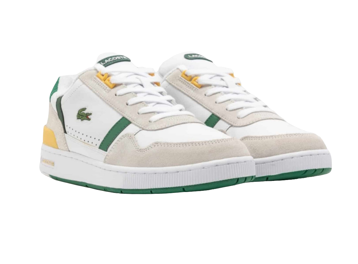 Men's T-Clip Sneakers
"White/green/yellow"