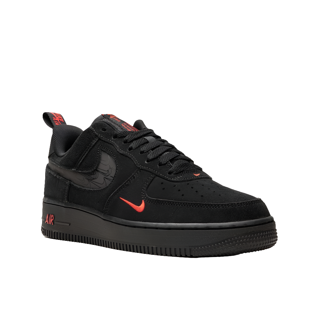 Nike Air Force 1 '07 LV8, Black/Black-Light Crimson