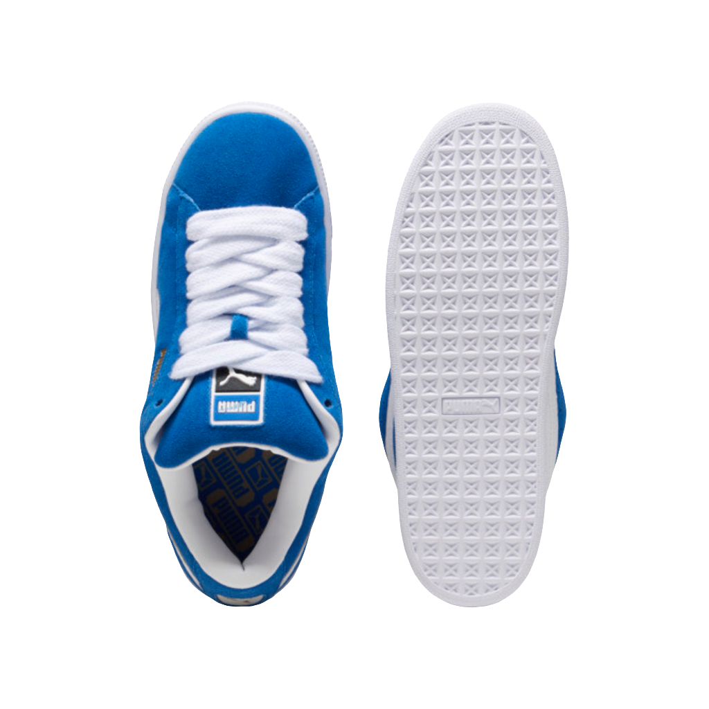 Puma Suede XL trainers in blue/white