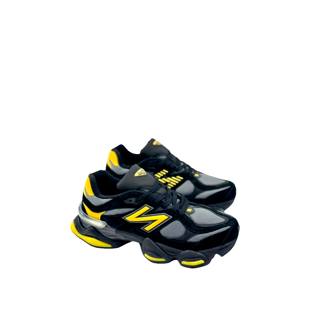 Kids New Balance 9060 Suede 'Yellow Black'