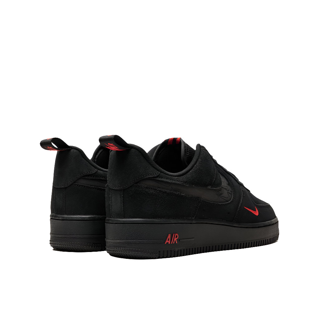 Nike Air Force 1 '07 LV8, Black/Black-Light Crimson