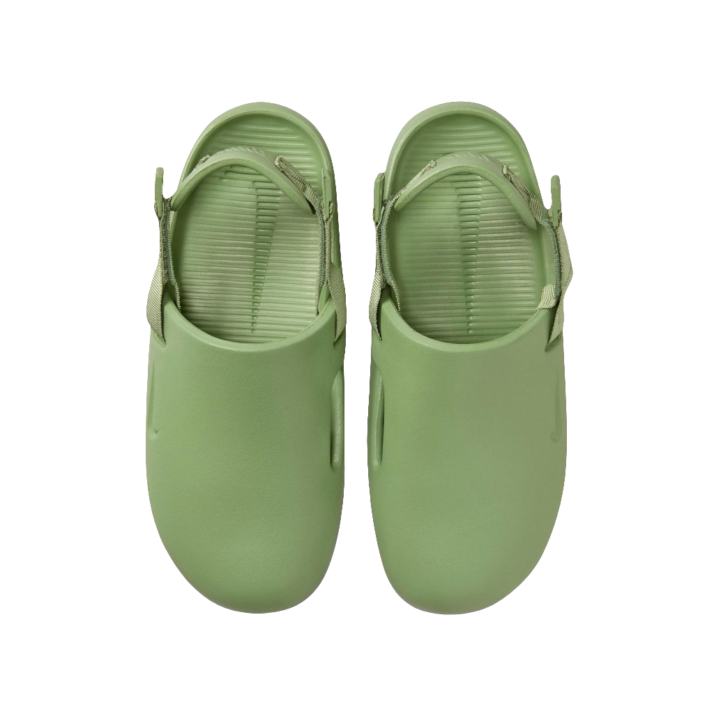 Nike Calm Mule in Oil Green.