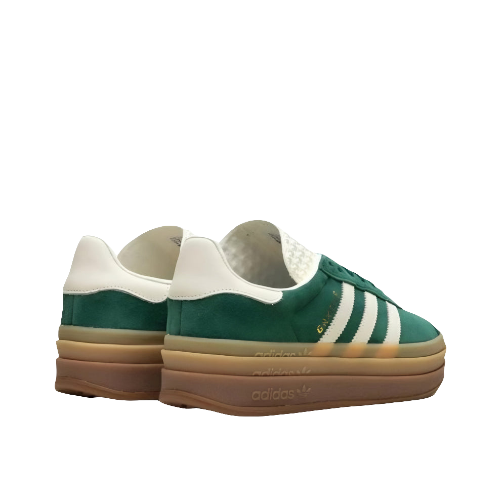 adidas gazelle bold green/White /gold