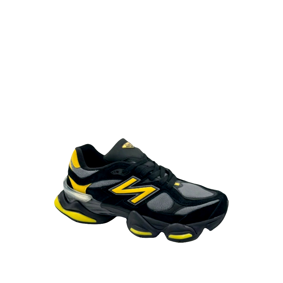 Kids New Balance 9060 Suede 'Yellow Black'