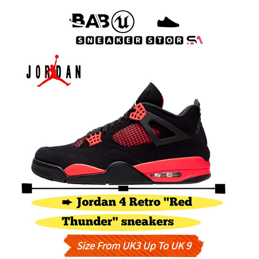 Nike air jordan 4 retro "red thunder"